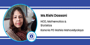 Kanoria PG Mahila Mahavidyalaya, Jaipur, HOD - Mathematics and Statistics: Ms. Rishi Dassani Interview